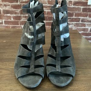 Gladiator high heels, dark gray, Lord and Taylor